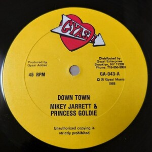 Mikey Jarrett & Princess Goldie - Down Town / Super Cat - Sweet For My Sweet // Gyasi 12inch / Downtown