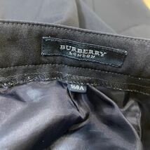 160A バーバリー　Burberry パンツ　ウール　フォーマル　子供　レディース　スラックス 黒に近いダークネイビー ブランド_画像5