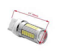 ★明るい★新品★送料無料★T20 LED 33SMD バルブ ホワイト バックランプ 2球セット 翌日発送 デリカD5 アウトランダー _画像2