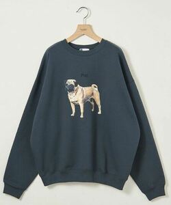 info. BEAUTY&YOUTH ドッグプリント スーパービッグ スウェット M / ユナイテッドアローズ ビューティーアンドユース パグ Pug トレーナー