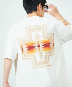 新品 FREAK'S STORE 別注 PENDLETON パックプリント Tシャツ M / フリークスストア ペンドルトン Tee オフホワイト