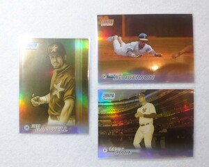 Topps stadium club 2023 Gold Chrome Reflector orange RICKEY HENDERSON/99シリ COLE他3枚Set　激レア ゴールドリフラクター