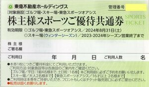 最新★東急不動産 株主様スポーツご優待共通券1枚 ニセコ東急 グラン・ヒラフ リフト割引券/塩原/那須/蓼科/斑尾/スポーツオアシス