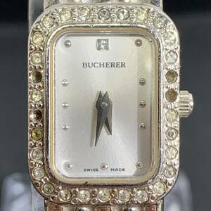 BUCHERER ブッフェラー 901.551 スクエア クォーツ 腕時計 レディース腕時計 不動 石取れ有