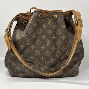 【2R5】1円スタート LOUIS VUITTON / シリアル不明 ルイヴィトン モノグラム プチノエ ショルダーバッグ 肩掛け レディース ブラウン