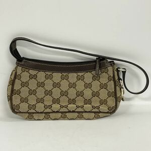 【2T6】 1円スタート GUCCI / 154432 436539 グッチ GG キャンバス ミニハンドバッグ ワンハンドル ベージュ ブラウン レディース