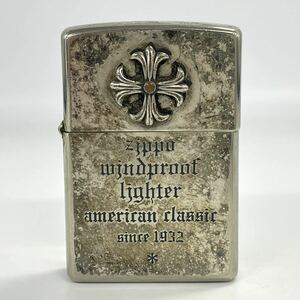  【2M45】 1円スタート ZIPPO / J XV ジッポー american classic since 1932 アメリカンクラシック クロス 火花確認済み オイルライター 