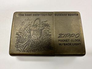 【1N35】 1円スタート ZIPPO / J XI ジッポー The best selection for outdoor sports 置き時計 ライター型ウォッチ