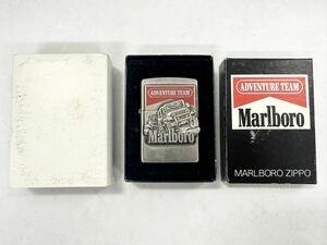 【2A7】 1円スタート ZIPPO / K XⅢ ジッポー Marlboro ADVENTURE TEAM マルボロ アドベンチャーチーム 火花確認済み メタル貼り 喫煙具 