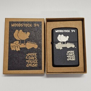 【1N58】 1 円スタート ZIPPO ジッポー WOODSTOCK ウッドストック 喫煙具 オイルライター 箱付き