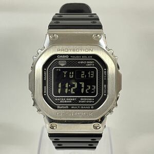 【1R34】1円スタート CASIO G-SHOCK / GMW-B5000 カシオ スクエア デジタル 電波ソーラー ブラック シルバー メンズ 腕時計 稼働品