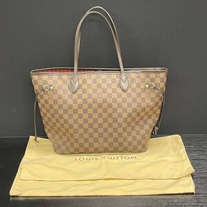 【2M6】 1円スタート LOUIS VUITTON / CA4079 ルイヴィトン ダミエ ネヴァーフルMM 旧型 トートバッグ 肩掛け ブラウン レディース