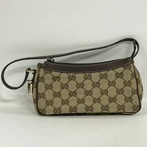 【2T6】 1円スタート GUCCI / 154432 436539 グッチ GG キャンバス ミニハンドバッグ ワンハンドル ベージュ ブラウン レディース_画像2