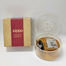 【1N39】 1 円スタート ZIPPO / A XVI ジッポー Limited Edition No.0503 レザーストラップ付 メタル貼り リミテッド 限定品 ウィンディ_画像1