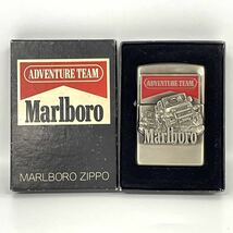 【2A8】 1円スタート ZIPPO / C XIV ジッポー マルボロ ADVENTURE TEAM アドベンチャーチーム 火花確認済み オイルライター 喫煙具 箱付き_画像1