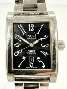 【2M28】1円スタート ORIS AUTOMATIC / 585-7525-40-02 オリス マイルス 稼動品 裏スケ デイデイト 自動巻き メンズ 腕時計 