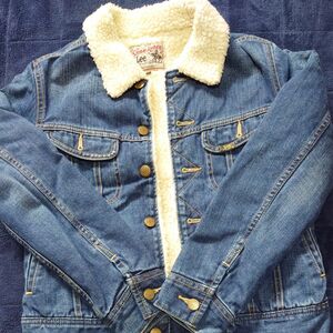 Lee デニムジャケット 内ボア DENIM 濃紺 S