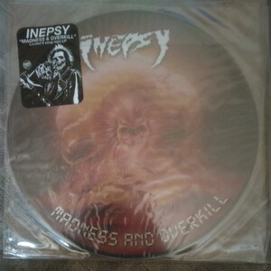 INEPSY/MADNESS & OVERKILL picture LP メタルパンク motorhead discharge