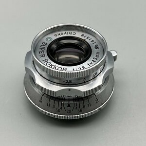 Chiyoko SUPER ROKKOR 45mm f2.8 千代田光学 スーパーロッコール Minolta ミノルタ Leica ライカ Lマウント 梅鉢