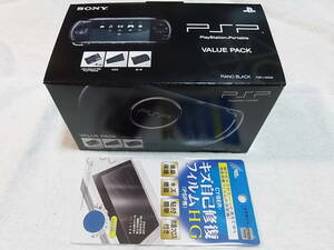 PSP-3000　新品に近い綺麗な美品　ブラック　液晶画面は、完全に無傷　バリューパック　保護フィルムは、未使用　全11点セット