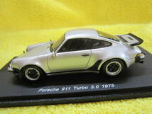 Spark S1372 1/43 PORSCHE 911 Turbo 3.0 1975 シルバー（ポルシェ 930 ターボ_画像5