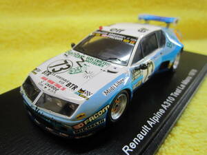 Spark S5683 1/43 Renault Alpine A310 #73 Test Le Mans 1978 D. Morin G. de Saint Pierre （アルピーヌ ルノー