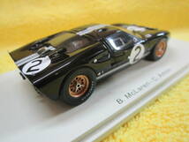 Spark 43LM66 1/43 Ford Mk2 #2 Winner Le Mans 1966 B.McLaren C.Amon（ル・マン フォードVSフェラーリ GT40_画像9