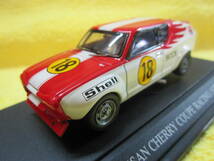 EBBRO 624 1/43 NISSAN CHERRY COUPE TS RACING 1973 長谷見 昌弘（ ニッサン チェリークーペ レーシング_画像1