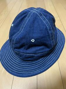 ウエアハウス デニムアーミーハット WAREHOUSE Lot 5200 DENIM ARMY HAT フリーサイズ インディゴブルー ジャングルハット