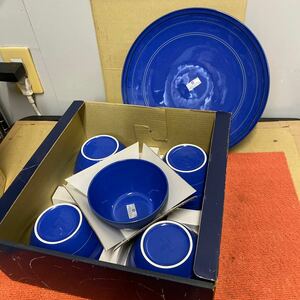 未使用 GIVENCHY ジバンシー 皿 大皿 食器 ブルー 青色 和食器 保管品