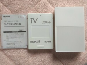 320GB iVDR-S カセットハードディスク マクセル maxell iV アイヴィ カセットHDD ホワイトケース付