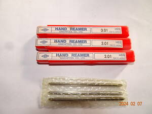 ☆ハンドリーマ　HAND　REAMER 3.01×3本　3.02×3本　未使用保管品☆