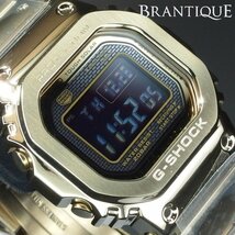 ◆新品/超美品◆ CASIO G-SHOCK フルメタル 5000シリーズ 定価74,800円 ゴールド GM-B5000GD-9ER ソーラー デジタル 箱 保 「23272」_画像1