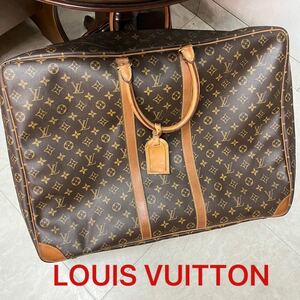 LOUIS VUITTON モノグラム シリウス 60 トラベルバッグ 旅行バッグ ボストンバッグ 巨大 トランク ガーメント 大容量 レザー 本革 牛革