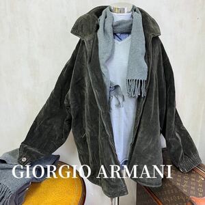 ARMANI COLLEZIONI ジャケット コート ジャンバー アーミー風 ヴィンテージ アルマーニ 高品質 BAUMWEOOLE 貴重 レア 大きめ 高級ブランド