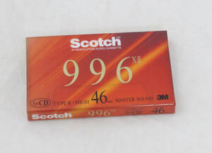 未開封 希少Scotch 996X-Ⅱ 46 ハイポジション 上位 カセット メタル カセットテープ オーディオ機器 音楽 音響