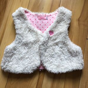 ミキハウス ベスト 子供服 袖なし ふわふわ ホットビスケッツ