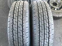 【引き取りOK】新車外し 200系 ハイエース 純正 195/80R15 ダンロップ SP175N 純正タイヤ スチールホイール セット 群馬 前橋　引取ok 2_画像3