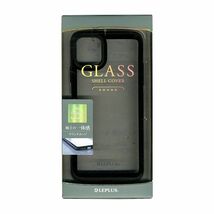 iPhone 11 Pro Max 背面3D ガラスシェルケース LP-IL19SGRBK SHELL GLASS Round ブラック smasale-68A_画像1