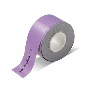 MAKEID L1 ラベルライター用 テープ 紫 ラベル ラベルシール 名前シール お名前シール シール