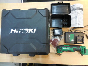◆USED品◆　Hikoki 　コードレスマルチツール　CV　12DA　本体　電池　充電器　ケース　現状品　＃43244