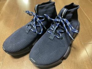 美品　BALENCIAGA スピードトレーナー　レースアップ　紺色　EU41 バレンシアガ