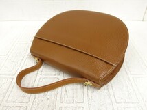 Courreges クレージュ◆レザー 本革◆2way ハンド ショルダー バッグ◆ブラウン系 ボルドー G金具◆超美品◆ロゴ型押し◆斜め掛け◆N7487_画像2