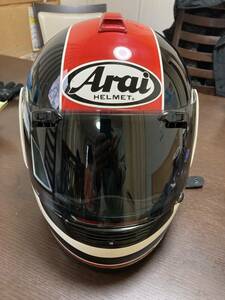 Arai アライヘルメット 平忠彦 当時物 Lサイズ ５９ｃｍ－６０ｃｍ　スモークシールド予備付