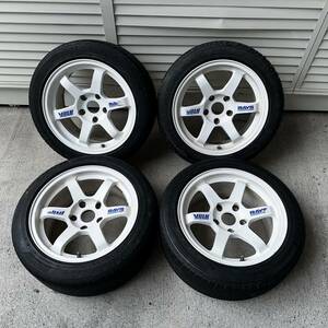 ★★★希少! 絶版品 RAYS VOLK RACING TE37 鍛造 5穴16インチ 8J +18 PCD120 BMW E30 M3 売り切ります★★★