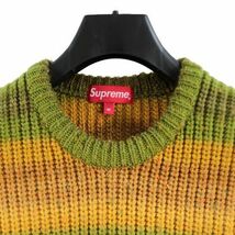 SUPREME シュプリーム 17AW Ombre Stripe Sweater ニット M グリーン系_画像3