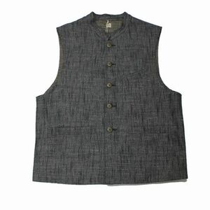 Taiga Takahashi タイガタカハシ 23SS LOT 107 STAND COLLAR VEST ベスト 38 グレー