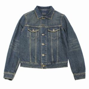 SAINT LAURENTPARIS サン ローラン パリ 15SS Damaged Denim Jacket デニムジャケット XS インディゴの画像1