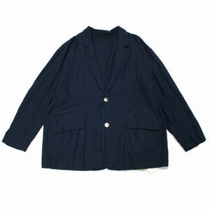 nest Robe ネスト ローブ 23SS UpcycleLino キャンバス トラッドジャケット F ネイビー