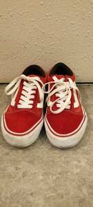 VANS オールドスクール V36CF 589758-0002 US4H 22.5cm 赤 USED品